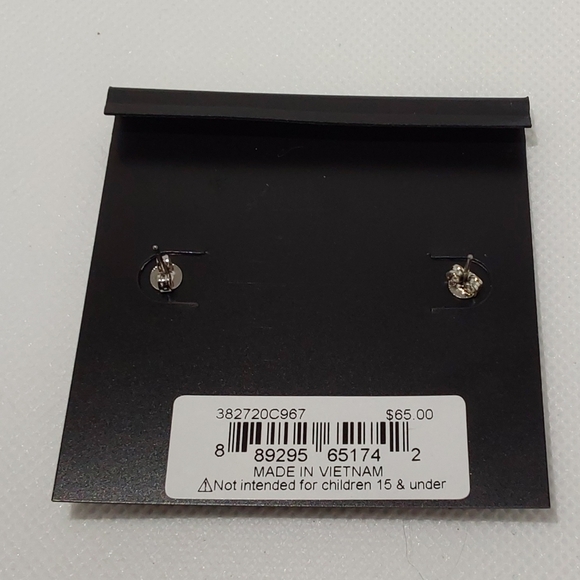 Coach multicolored "C" stud earrings - Picture 4 of 4